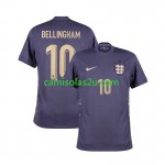 Camisolas de futebol Inglaterra Jude Bellingham 5 Equipamento Alternativa Euro 2024 Manga Curta